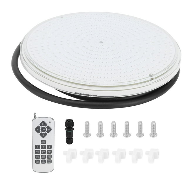 Underwater Light, SMD2835 Swimming Pool Light Brightness Adjustment Colorful IP68 Waterproof With Remote Control For Hotel For Swimming Pool For Aquarium 25W 2500LM