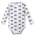 thumbnail image 4 of Touched by Nature Baby Boy Organic Cotton Long-Sleeve Bodysuits 5pk, Happy Camper, 9-12 Months, 4 of 6