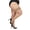 City Beige, variant on Women's Plus Size Curvy 20-Denier Silky-Sheer Lace-Top Thigh-High Stocking - Womens - Female, 3X-4X, City Beige
