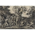 thumbnail image 2 of Marcantonio Raimondi 24x17 Black Ornate Framed Double Matted Museum Art Print Titled: The Judgment of Paris (C. 1510-1520), 2 of 5