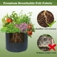 thumbnail image 5 of Bolsas de cultivo para plantas de tela gruesa y no tejida - macetas de aireación transpirables de 40x30 cm con asas para verduras, patatas, jardinería y vivero, 5 of 6