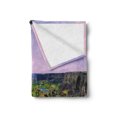 thumbnail image 2 of Idaho Soft Flannel Fleece Throw Blanket, Natural Landscape Picturesque of Snake River and Clear Sky in Twin Falls USA, Cozy Plush for Indoor and Outdoor Use, 70" x 90", Multicolor, by Ambesonne, 2 of 5