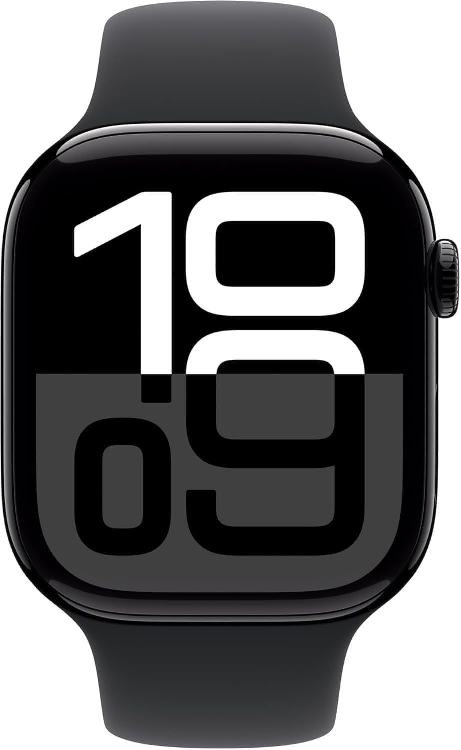Restored Apple Watch Series 10 GPS 42mm Jet Black Aluminium Case with Black Sport Band - M/L Band (Refurbished)