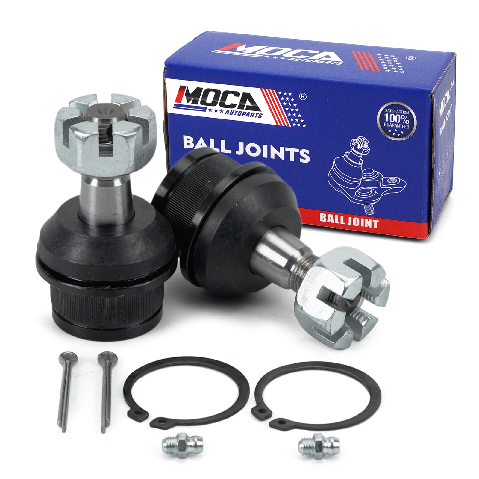 MOCA AUTOPARTS 4x Front Upper & Lower Ball Joints Fit for 1999-2004 Jeep Grand Cherokee & 2007-2017 Jeep Wrangler