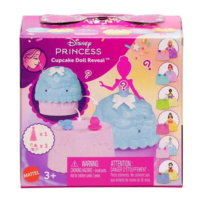 Disney Cupcake Doll Reveal Toy Princess JFG78