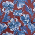 thumbnail image 1 of oneOone Cotton Jersey Medium Blue Fabric Florals Dress Material Fabric Print Fabric By The Yard 58 Inch Wide, 1 of 1