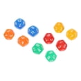 thumbnail image 2 of Dados translúcidos de colores, 40 unidades de dados de colores transparentes de 12 caras, juego de dados de grado profesional, 2 of 8
