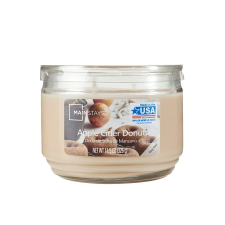 Mainstays 3-Wick Table Top Candle, 11.5 oz., Apple Cider Donut