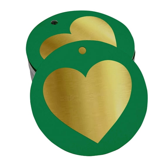 Inkdotpot Made With Love Wedding Bottle Tag Real Gold Foil Favor Hang Tags Pack Of 50