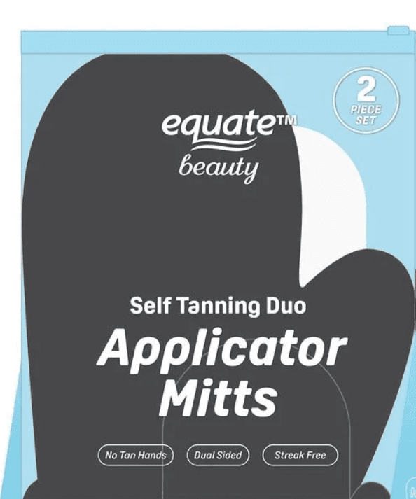 Equate Beauty Self Tanning Duo Applicator Mitts, 2 Count