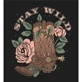 thumbnail image 5 of Vintage Country Stay Wild Long Sleeve Adult Hooded Sweatshirt-XXL-Black, 5 of 6