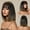 lc2067-8 Gradient Dark Gold, variant on New Summer Cross-Border In-Stock Short Straight Hair Gradient Orange-Red Air Bangs Short Bob European and American Style Wig for Women