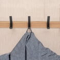 thumbnail image 3 of Perchero de pared con 5 ganchos de madera para colgar sobre la puerta, perchero para colgar ropa con ranura de almacenamiento, 3 of 8