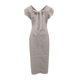 thumbnail image 5 of Vestido de Verano para las Mujeres sin Mangas Cuello en V con Mangas Voladoras, Color Sólido Y Vestido Sexy Fluido para las Mujeres, 5 of 6