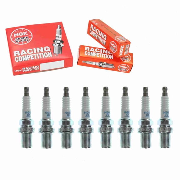 8 pc NGK 4586 Racing Spark Plugs for 5322 IK34 Ignition Wire Secondary