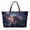 Bear Forest Galaxy, variant on ZUXONGSY Highland Cow Clover Print Handle Handbag for Women Lightweight Top Handle Tote Bag Portable Work Bag with Inner Pocket for Travel Vacation