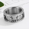 thumbnail image 4 of Rotating Gear Ring Stainless Steel Machinery Wind Designer Decompression Ring, 4 of 4
