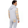 thumbnail image 6 of Men's Sleepwear One Piece Pajamas Unisex Non Footed Playsuit Adult Printed Jumpsuit, 6 of 7