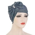 thumbnail image 2 of Dress Choice Women Hair Wrap Solid Color Big Bows Stretch Head Scarf Summer Breathable Lightweight Turban Hair Accessories for Daily Wear, 2 of 8