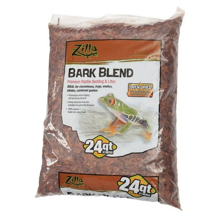 UPC: 0096316113022 | Zilla Pet Reptile Terrarium Substrate Bedding  Wood Bark Blend for Reptiles  24 Quart
