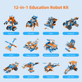 thumbnail image 6 of Apitor Robot X Robot Building Kit, 12-in-1 Programmable Remote App-Controlled Car Coding Set, STEM Educational Birthday Gifts for Boys Girls Kids Aged 8-12 (600 Pieces), 6 of 8