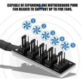 thumbnail image 3 of For Pwm Fan Hub, Pc Cpu Cooling 4 Pin Fan Power Cord Hub Splitter Adapter, 3 of 5