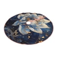 thumbnail image 2 of Balery Blue Golden Dream Lotus Printed Christmas Tree Skirt , Merry Christmas Party Christmas Tree Decoration,Adjustable Tree Skirt-30", 2 of 8