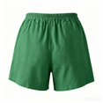thumbnail image 6 of YanHoo Cotton Linen Shorts for Women Vintage Elastic Waist Loose Short Pants Casual Beach Vacation Shorts with Pockets, 6 of 8