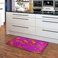 thumbnail image 5 of Colorful Flower Pattern Non Slip Long Door Mat 39''x20'' Soft, Absorbent, for Kitchen, Bathroom, and Bedroom, 5 of 8