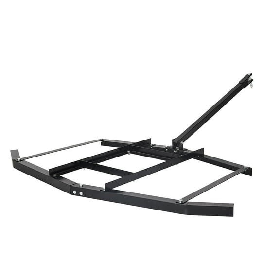 KFFKFF Drag Harrow, 66" Span Towable Drag Harrow, Q235 Steel Driveway Leveler with Modifiable Bars & Pin Hitch, Can Hold up to 50 lbs, Tractor Driveway Harrow Suitable for ATVs, UTVs