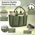 thumbnail image 4 of Garden Tool Bag, Gardening Tote With Pockets Canvas Heavy-duty Large Organizer Bag Carrier Gardening Storage Tote for women, 4 of 5