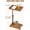 Wood, variant on Acekid C Table End Table Adjustable Height, 360°Swivel TV Tray Table Slides Under Sofa with Wheels, Walnut