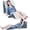 Navy, variant on 4PCS Orthopedic Bed Wedge Pillow Set for Sleeping, Post Surgery Foam Pillow for Body, Back and Leg Pain Relief, Triangle Adjustable Support Pillow - Acid Reflux, Anti Snoring & GERD Sleeping