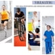 thumbnail image 3 of 4 pares de calcetines de compresión para hombres y mujeres, para volar, hacer deporte y correr., 3 of 5