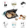 thumbnail image 4 of Stylish Small Wallet Coin Purse with 0.7 Microfiber Interior & Zinc Alloy Jaws - 4.3x4.7 in/11x12 cm Size, Compact & Secure Holder for Cash and Cards, 4 of 7