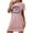 Pink, variant on VgaVtl Short Sleeve Womens Sleepshirts Plus Size Pink Sleepwear for Women Plus Size Valentines Day Print Funny Nightgowns