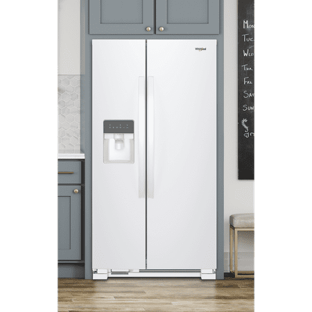 Whirlpool - 21.4 Cu. Ft. Side-by-Side Refrigerator - White