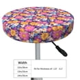 thumbnail image 4 of Pofeuu Skull daisy flower Print Round Bar Stool Covers - Super Soft and Washable Elastic Stool Cushion Slipcover Easy Clean Velvet-12 inch, 4 of 7