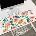 thumbnail image 2 of Watercolor Flower Mouse Pads Large Desk Pad Protector Gaming Mousepad for Wireless Mouse XXL Extended Mouse Pad with Stitched Edge Keyboard Mousepad for Computer Laptop Pc 31.5x15.75 in, 2 of 6