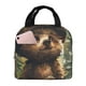 thumbnail image 1 of Easygdp Jungle Hat Bear Bolsa Térmica Premium - Tela Oxford Impermeable, Gran Capacidad, Bolsillo Frontal, Unisex para Trabajo, Escuela, Actividades al Aire Libre y Picnics, 1 of 8