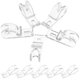 thumbnail image 2 of Transparent Fixation Hooks 10Pcs For Home Decoration And Window Treatment 5X2X1.5CM Hook Design, 2 of 5