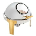 thumbnail image 5 of Visible Round Chafing Dish Set 6.3 Quart Stainless Steel Buffet Warmer Chafers 6, 5 of 12