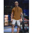 thumbnail image 3 of COOFANDY Men's Short Sleeve Sweatshirts Gym Workout Lightweight Pullover athletic hoodies muscle fit Hood T Shirts, 3 of 6
