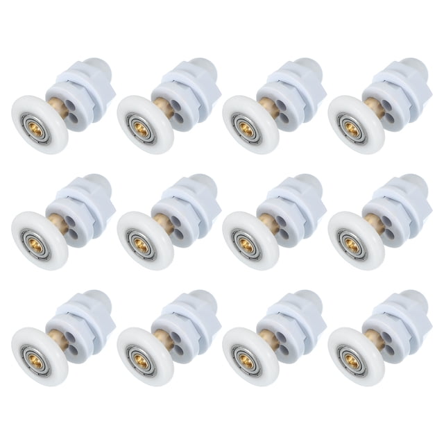 Uxcell Shower Door Rollers Copper Rod Pulley Wheels Replacement 25mm 12