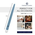 thumbnail image 3 of Colonial Candle Handipt Unscented Taper Candle Wedgewood, 12 inch, 10 Hours Burn, Pack of 12, 3 of 6