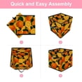 thumbnail image 6 of RATGDN Collapsible Fabric Cube Storage Bin with Double Handles for Living Room Bedroom Office Black - Orange Juice Fruit, 6 of 7