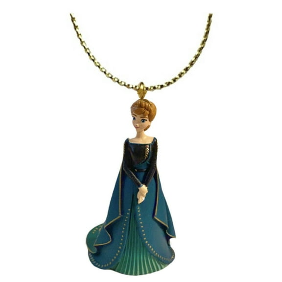 Elsa Sis Princess Anna Green Wedding Gown Ornament 4” Pvc Charm Dangler Formal