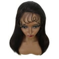 thumbnail image 6 of LUXLUXE Dana 21" 100% Human Hair Lace Front Wig with 3.5x13-inch HD Lace, Heat-styleable Human Hair, (Dark Brown), 6 of 14