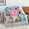 thumbnail image 4 of Best Mothers Day Birthday Gifts for Mom from Son Daughter, Custom Personalized Blanket with Photo Picture, Customized Unique Creative Valentine's Day Gift Throw Blankets Mom Wife Women Blankets, 4 of 5