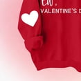 thumbnail image 4 of Valentine Sweatshirts For Kids Crew Neck Long Sleeve Cute Print Pullover Tops Casual Loose Stylish Clothes (2-3 Years, Red-C), 4 of 5